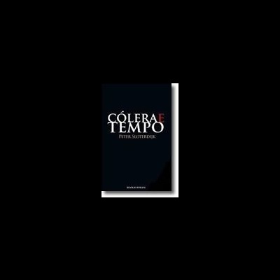 Capa do livro CÓLERA E TEMPO em fundo preto