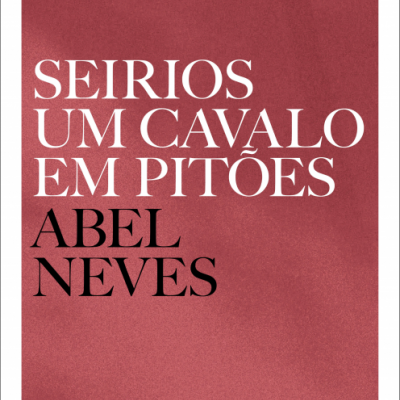 Capa vermelha de livro com texto branco e preto