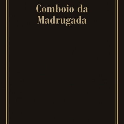 Capa de livro preta com texto dourado e margem fina dourada.
