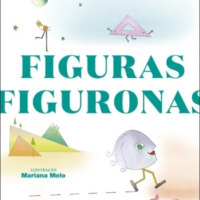 Capa de livro infantil com figuras coloridas e título FIGURAS FIGURONAS