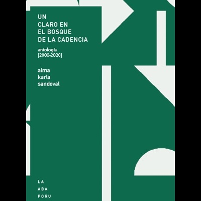 Capa de livro verde com texto branco e formas geométricas brancas