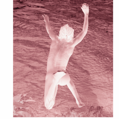 Capa da revista ELECTRA número 14 com figura humana a saltar para água