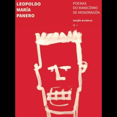 Capa de livro vermelha com título em branco e ilustração de rosto simples