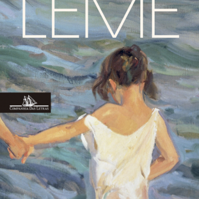 Capa do livro LEME de Madalena Sá Fernandes com ilustração de criança no mar