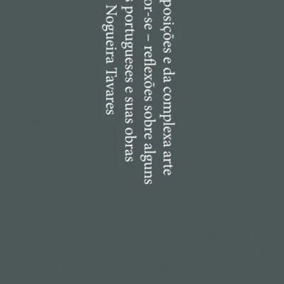 Capa de livro cinza escuro com texto branco vertical