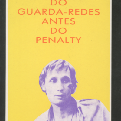 Capa de livro com título A Angústia do Guarda-Redes Antes do Penalty e imagem de uma pessoa