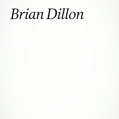 Capa branca de livro com texto preto: Ensaísmo, Brian Dillon, Bazarov.