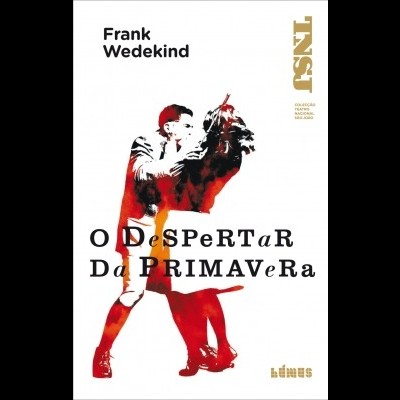 Capa de livro O Despertar da Primavera com imagem de duas pessoas a dançar em vermelho e preto