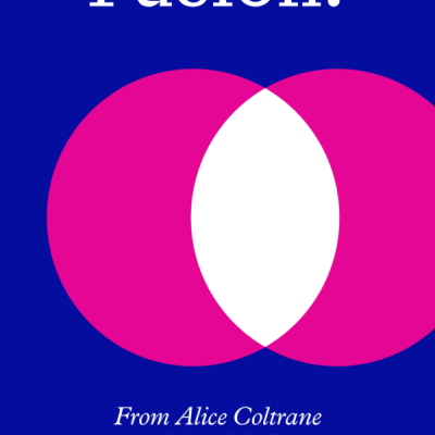 Capa de livro azul com círculos rosas sobrepostos e texto branco