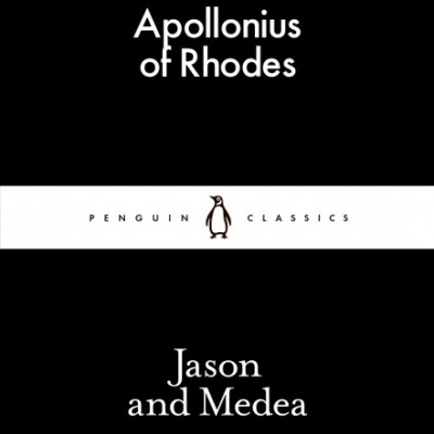 Capa de livro preta com texto branco e faixa central branca com logótipo da Penguin Classics