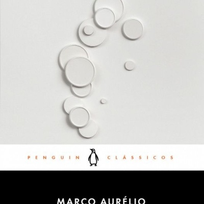Capa do livro Meditações, Marion Aurélio, Penguin Clássicos