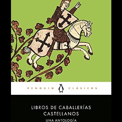 Capa de livro com cavaleiro medieval em cavalo branco e texto do título.