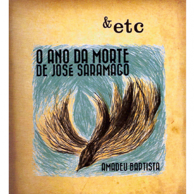 Capa de livro O Ano da Morte de José Saramago com design abstrato