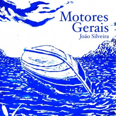 Capa de livro com ilustração de um barco na água e texto 'Motores Gerais' e 'João Silveira'.