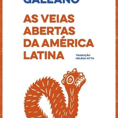 Capa de livro As Veias Abertas da América Latina de Eduardo Galeano.