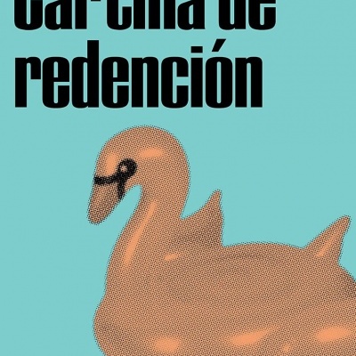 Capa de livro azul com pato cor de ferrugem e texto em preto Cartilla de redención