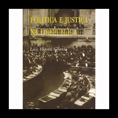 Capa de livro com foto histórica de assembleia legislativa antiga e texto amarelo e branco