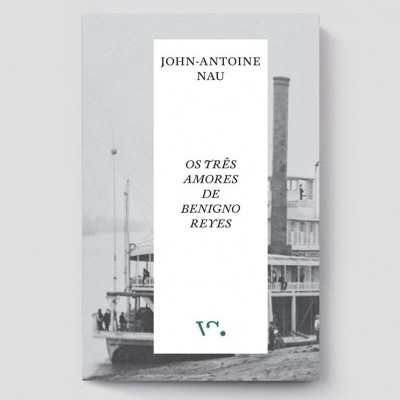 Capa de livro com texto e imagem histórica de um barco a vapor