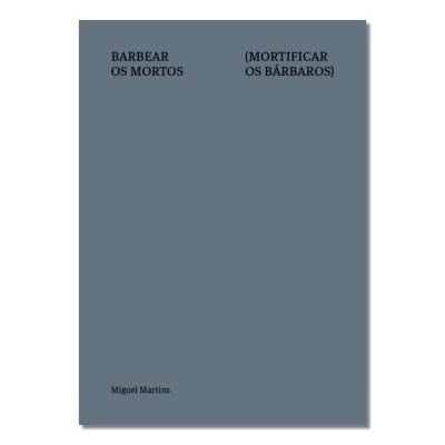 Capa de livro cinzento com texto em preto