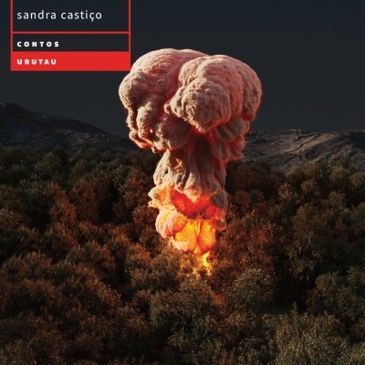 Capa de livro 'Pirilampos' mostrando explosão em forma de cogumelo sobre floresta à noite