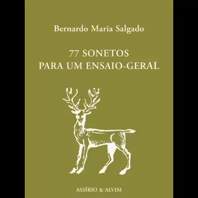Capa de livro verde com título e veado em branco