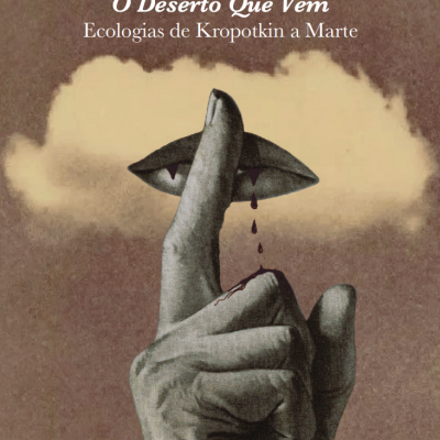 Capa de livro com mão cinzenta e título 'O Deserto Que Vem' de Mike Davis