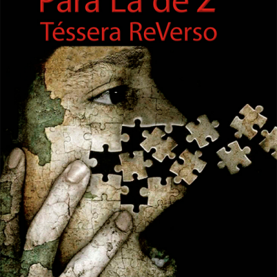 Capa de livro com rosto em forma de puzzle e texto de título e autor.