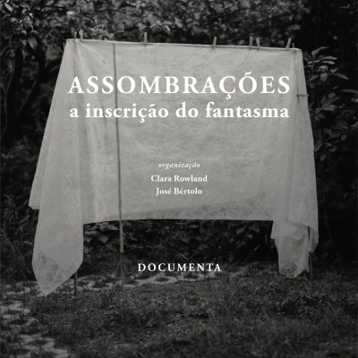 Capa de livro com lençol branco pendurado com texto em português