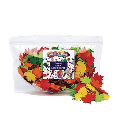 Pacote de formas de folhas de espuma coloridas