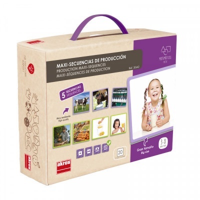 Caixa de produto de cartão com pega roxa para crianças de 3 a 8 anos