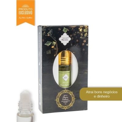Roll-on Natural Mystic com embalagem preta e detalhes dourados