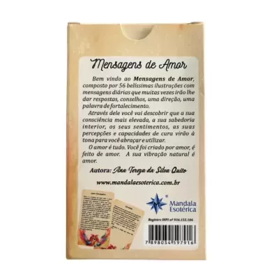 Pacote com Mensagens de Amor em português pela Mandala Esotérica