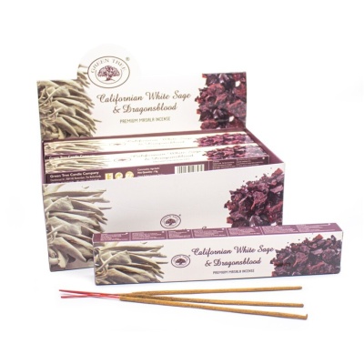 Caixa de incenso Californian White Sage & Dragonsblood com palitos
