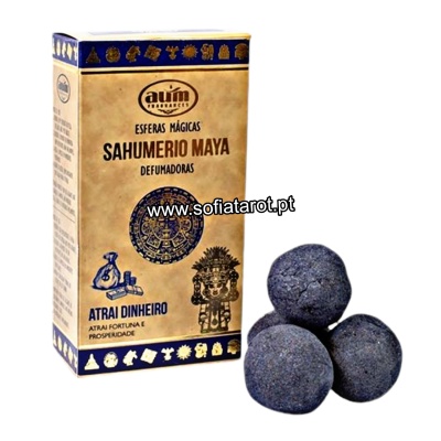 Embalagem e esferas Szumerio Maya defumadoras