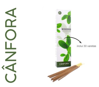 Caixa de incenso Cânfora com varetas de incenso