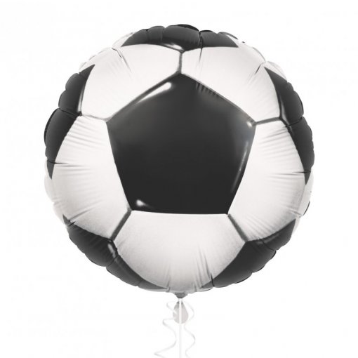 Balão Foil Bola de Futebol Balão em formato de bola de futebol preto e branco