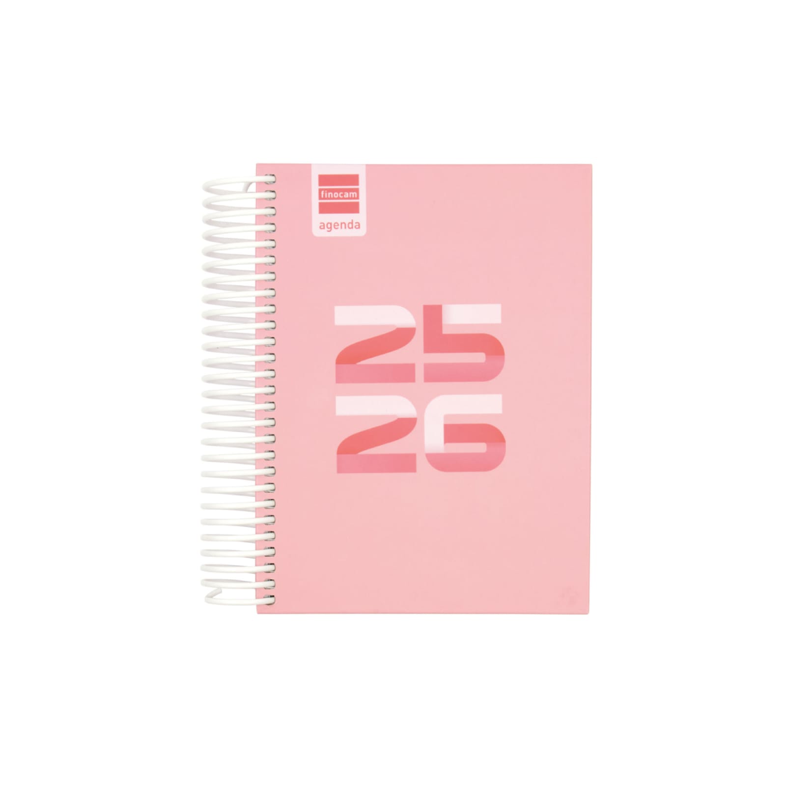 Agenda Escolar Diária Diva 2025/2026 | Finocam Agenda 25 26 rosa com espiral branca
