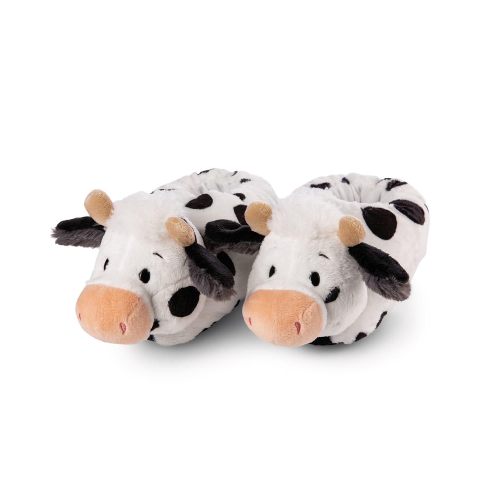 Pantufas Vaca Cowluna | Nici Pantufas peluche com padrão vaca e cabeças de vaca