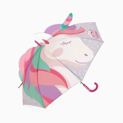 Guarda-chuva infantil com estampa de unicórnio e texto SWEET DREAMS