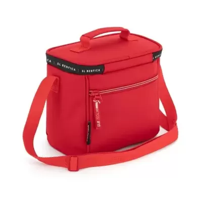 Bolsa térmica vermelha com alça e texto SL BENFICA