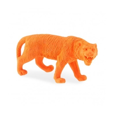 Figura de tigre de brinquedo cor laranja
