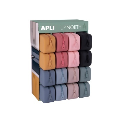 Expositor de caixas organizadoras coloridas APLI UP NORTH