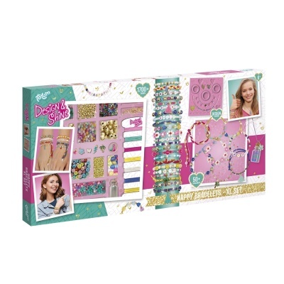 Kit de bijuteria Design & Shine com contas e materiais para pulseiras