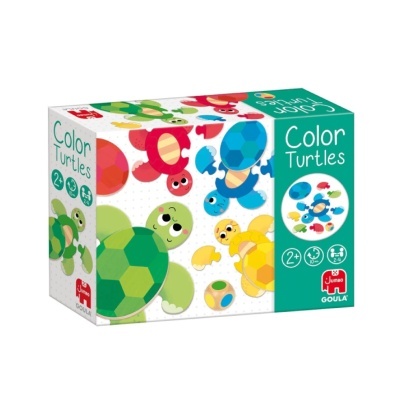 Jogo Color Turtles com tartarugas coloridas em caixa