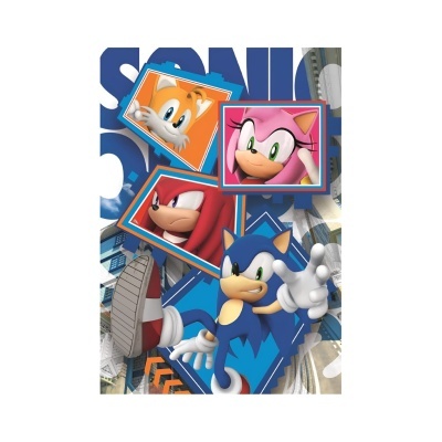 Capa colorida com personagens do Sonic e texto SONIC
