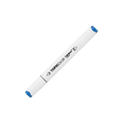 Marcador branco TOPICOLOR com tampas azuis