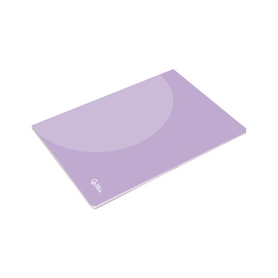 Rato eletrónico roxo claro com inscrição Qtuo