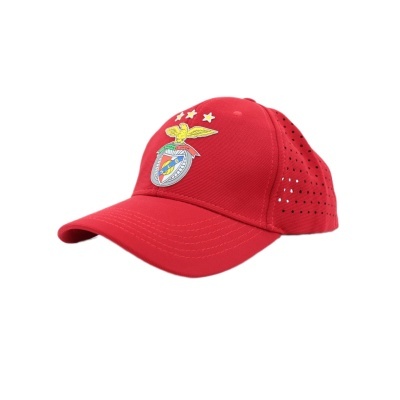 Boné vermelho Benfica com águia e estrelas douradas