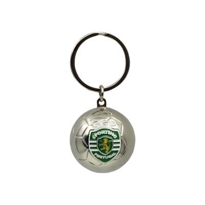 Porta-chaves bola de futebol com emblema Sporting Clube de Portugal