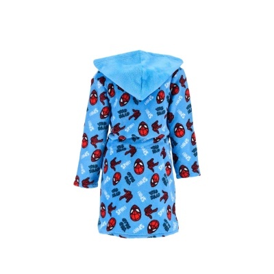 Robe azul com estampa do Homem-Aranha para criança